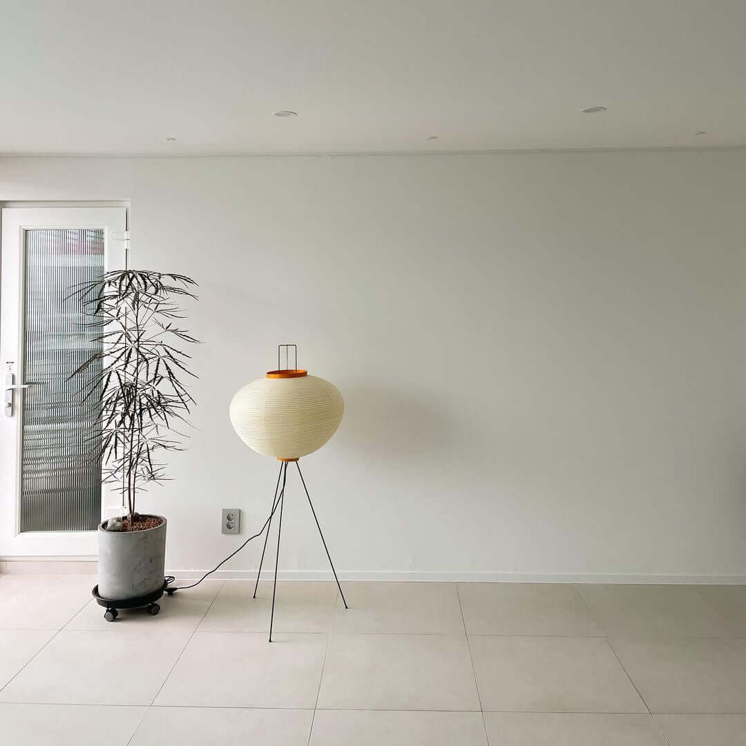 Akari Floor Lamp - Modern Japanese Paper Light for Living Room, Bedroom & Office - Soft Ambient Lighting for Relaxation & Decor