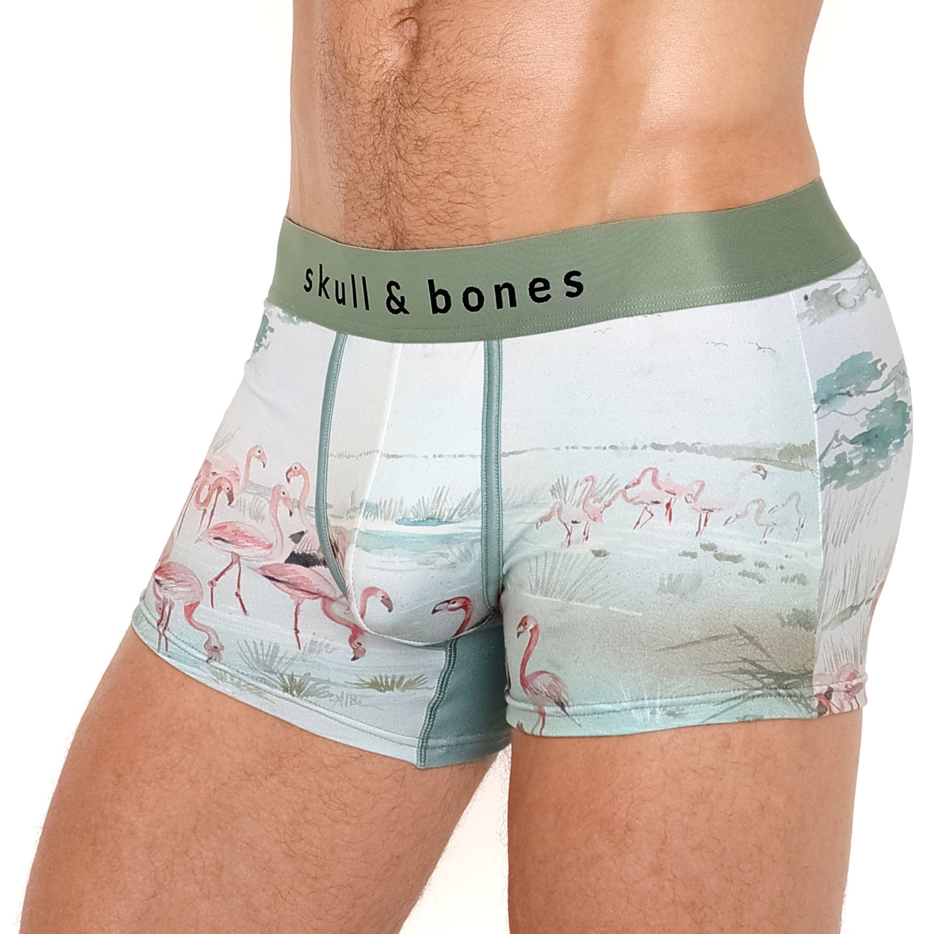 Stylish Flamingo Print Trunk for Travel & Storage - Perfect for Beach, Pool & Vacation Luggage