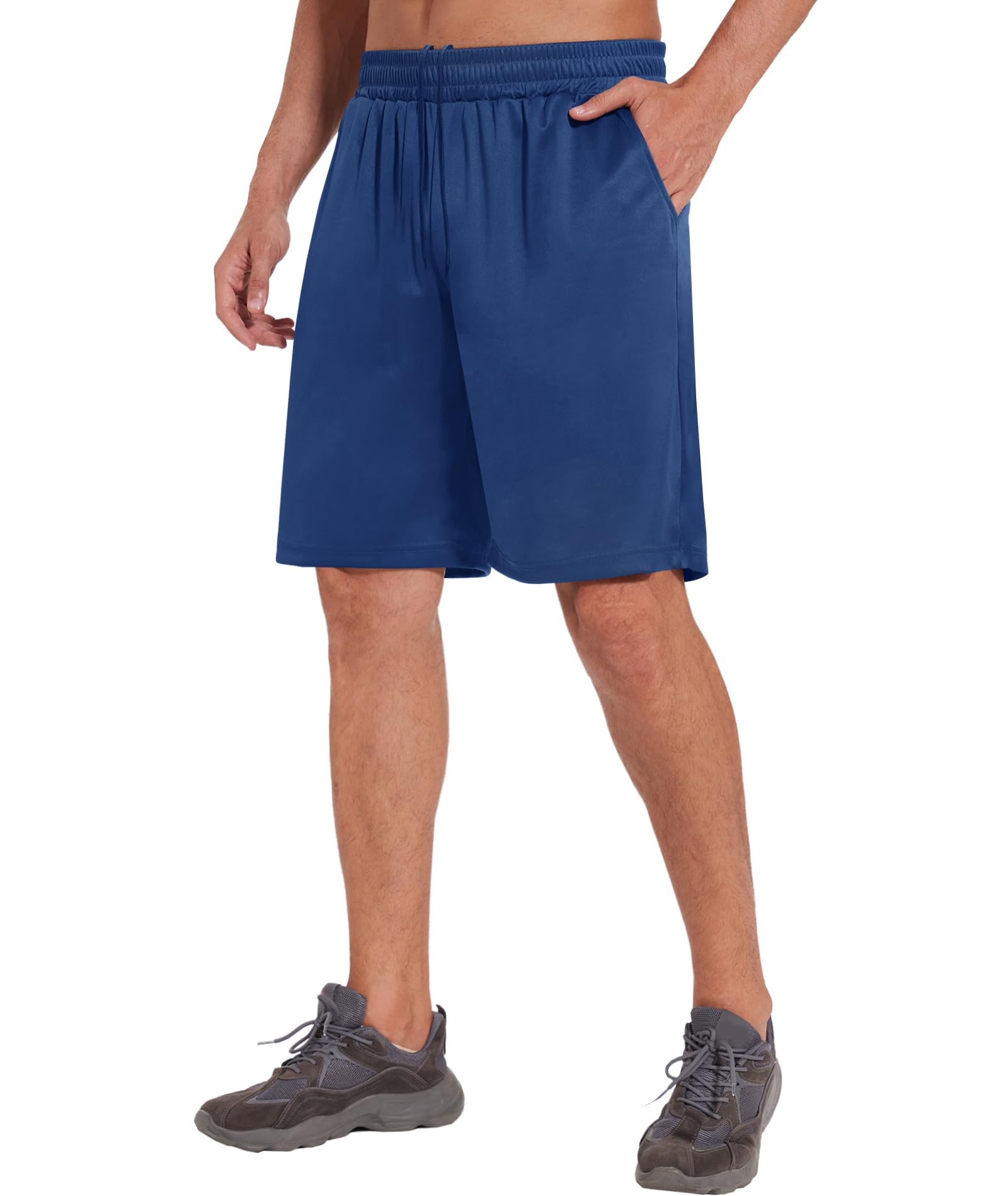 LalaHooK Men's Basketball Gym Shorts - Quick Dry Athletic Workout Shorts with Pockets for Running, Training & Casual Wear | Breathable Activewear for Sports & Fitness