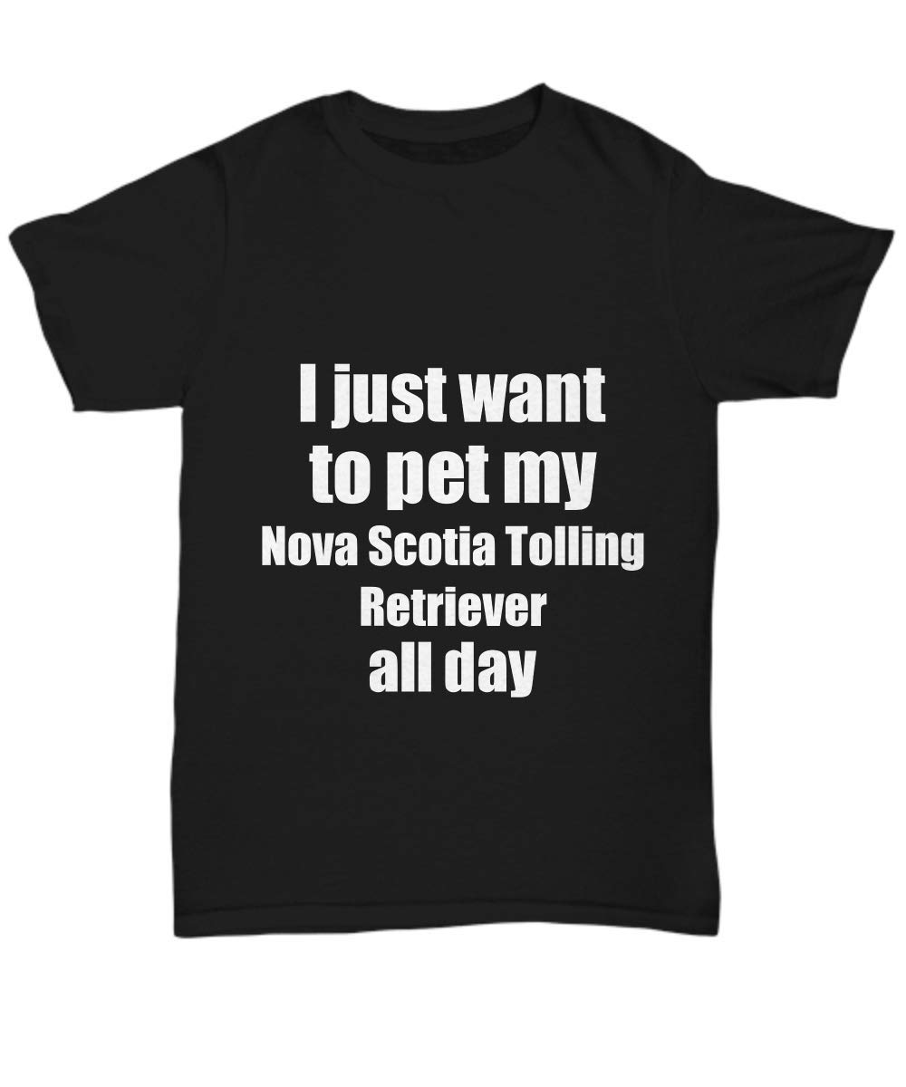 Nova Scotia Tolling Retriever T-Shirt - Funny Dog Lover Gift for Mom & Dad - Unisex Cotton Tee - Perfect for Casual Wear, Dog Parks & Family Gatherings