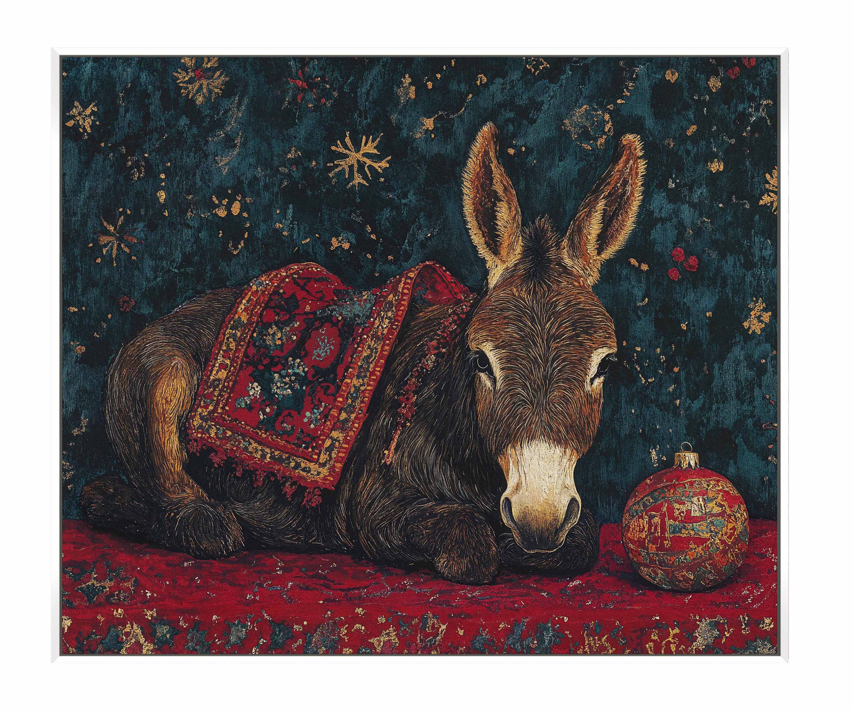 Bethlehem's Humble Hero - Religious Wall Art Canvas Print for Home Decor - Perfect for Christmas Decorations & Church Interiors