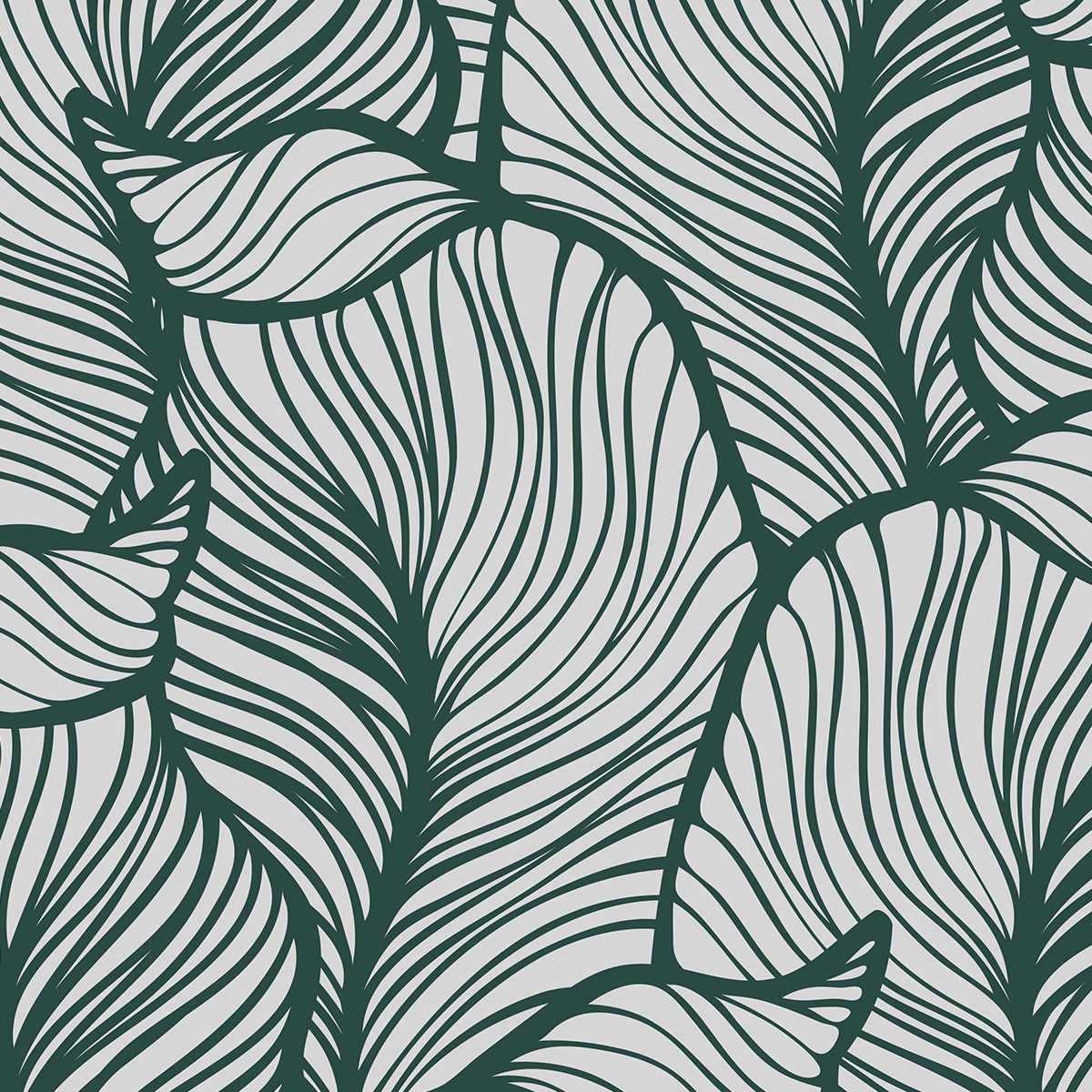 Tropical Full Wallpaper - Vibrant Floral & Leaf Design for Home Decor - Perfect for Living Room, Bedroom, or Office Wall Covering