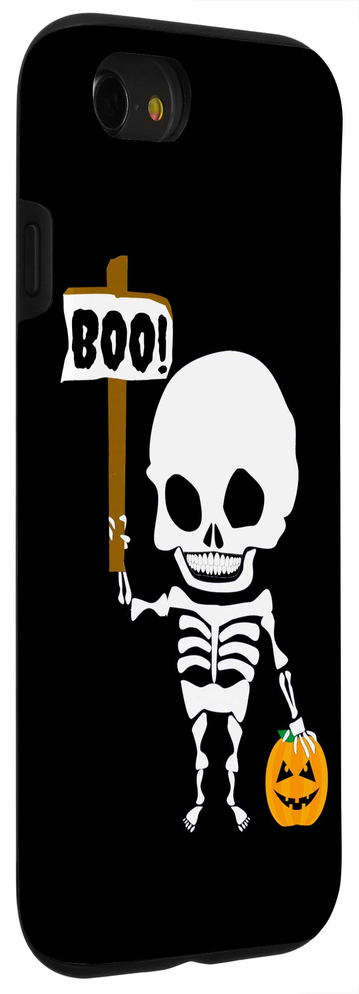 iPhone SE (2020)/7/8 Halloween Skeleton Phone Case - Funny Boo Design for Pumpkin Lovers | Perfect for Trick-or-Treating & Spooky Season Protection