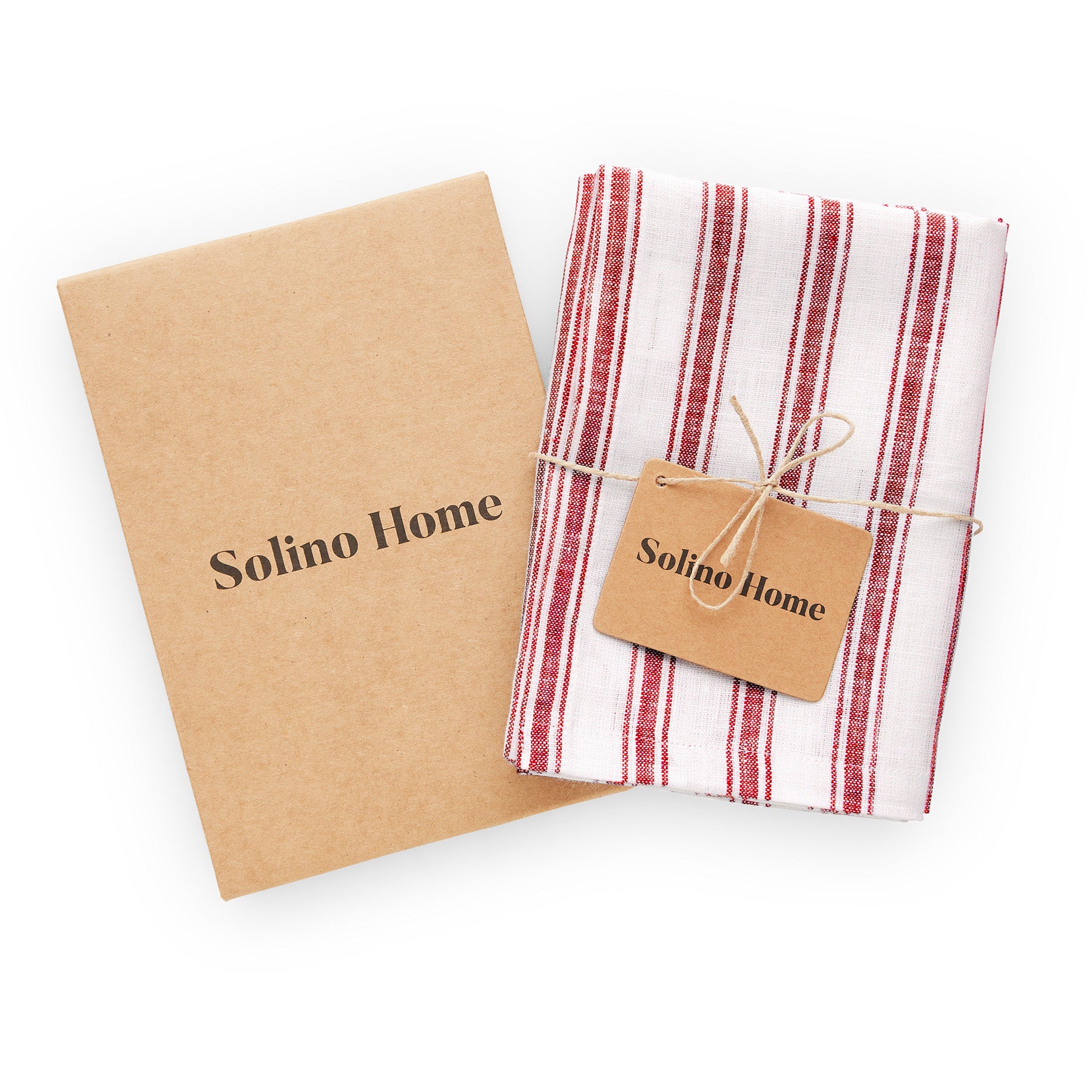 Premium Capri Ticking Stripe Kitchen Towels Set of 2 - Absorbent & Durable Cotton Dish Towels for Drying Dishes, Cleaning Countertops & Kitchen Decor