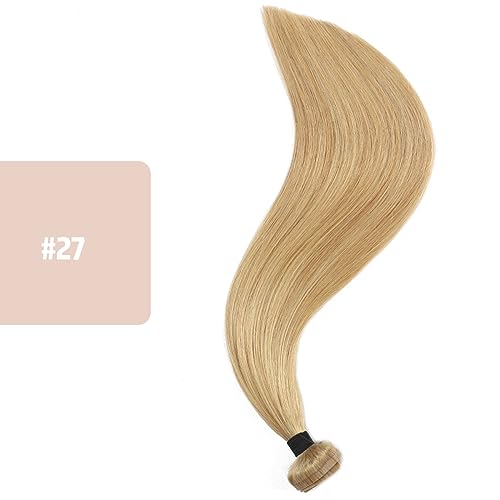 Silky Straight Clip-in Remy Human Hair Extensions for Women - 18 Inch Natural Black Hair Weft for Length & Volume - Perfect for Parties, Weddings & Daily Styling