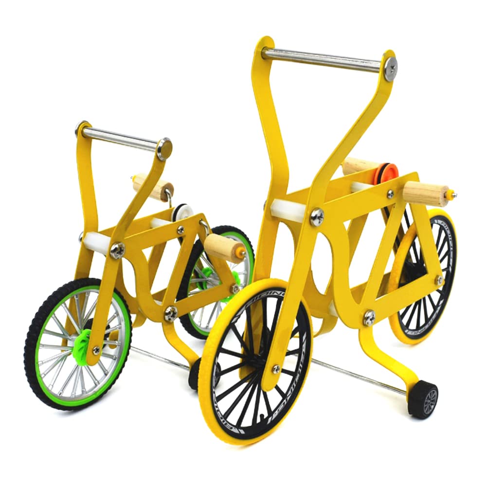 Parrot Bike Toy - Interactive Intelligence Training & Educational Puzzle Toy for Medium Birds - Foot Talon Exercise & Mental Stimulation for Parakeets, Cockatiels & Conures - Perfect for Playtime & Training Sessions