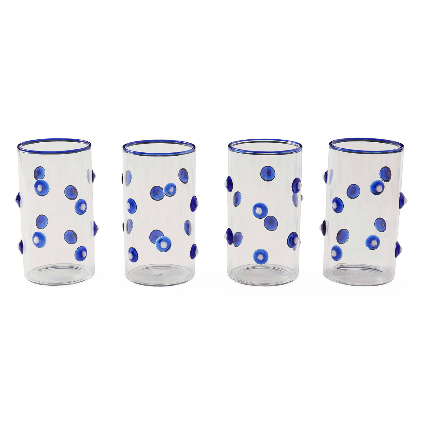 Premium Dottie Highball Glassware Set - 16oz Crystal Clear Drinking Glasses for Cocktails, Whiskey, and Iced Tea - Perfect for Home Bars, Parties, and Gifts