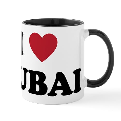 White/Black Inside - I Love Dubai Mug