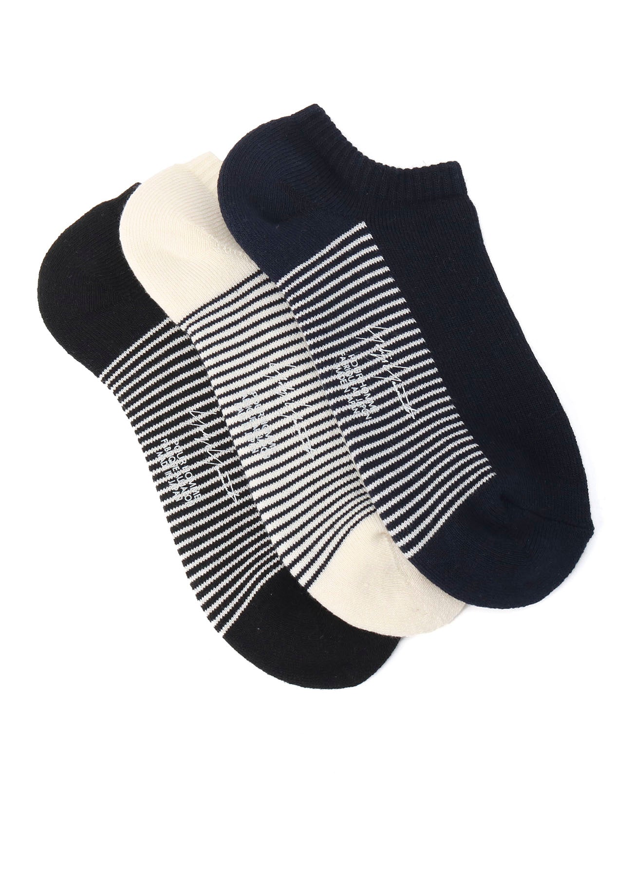 Men's Cotton/Spandex Pile Jersey Short Border Socks - Breathable & Comfortable for Casual Wear, Sports & Everyday Use