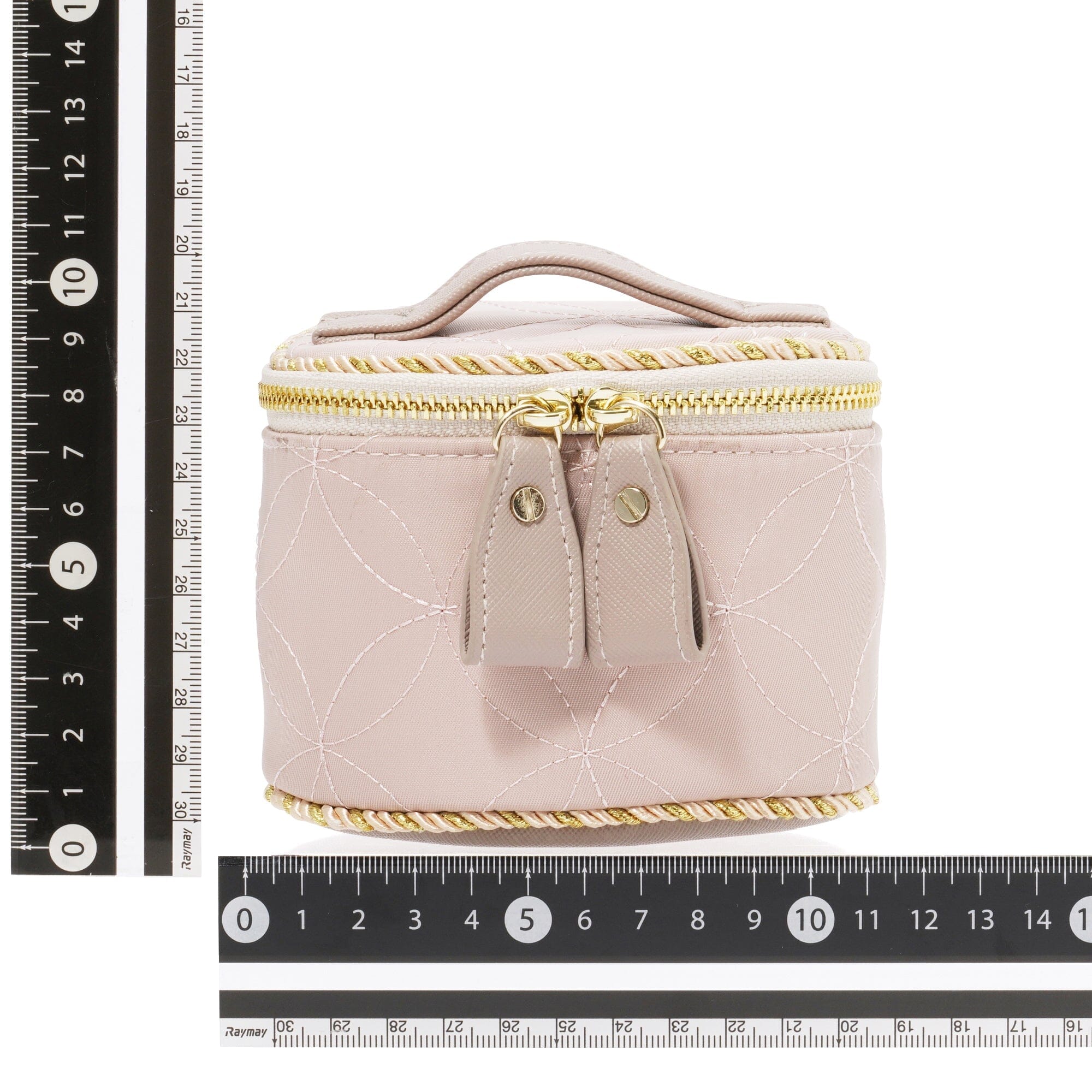 Bell Vanity Pouch Mini Grey - Small Cosmetic Bag for Makeup & Travel Essentials | Perfect for Women's Toiletries, Jewelry & Daily Organizer (Grey)
