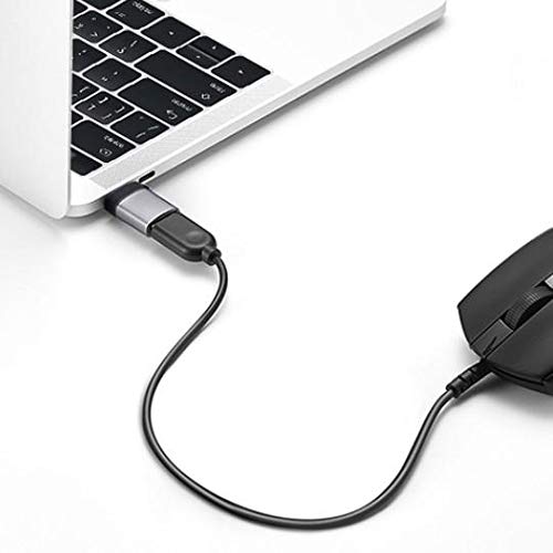 Schok Classic Flip Phone USB-C to A PortChanger Cable (2-Pack) - OTG USB Type-C Keychain Adapter in Slate Black - Perfect for Charging & Data Transfer On The Go