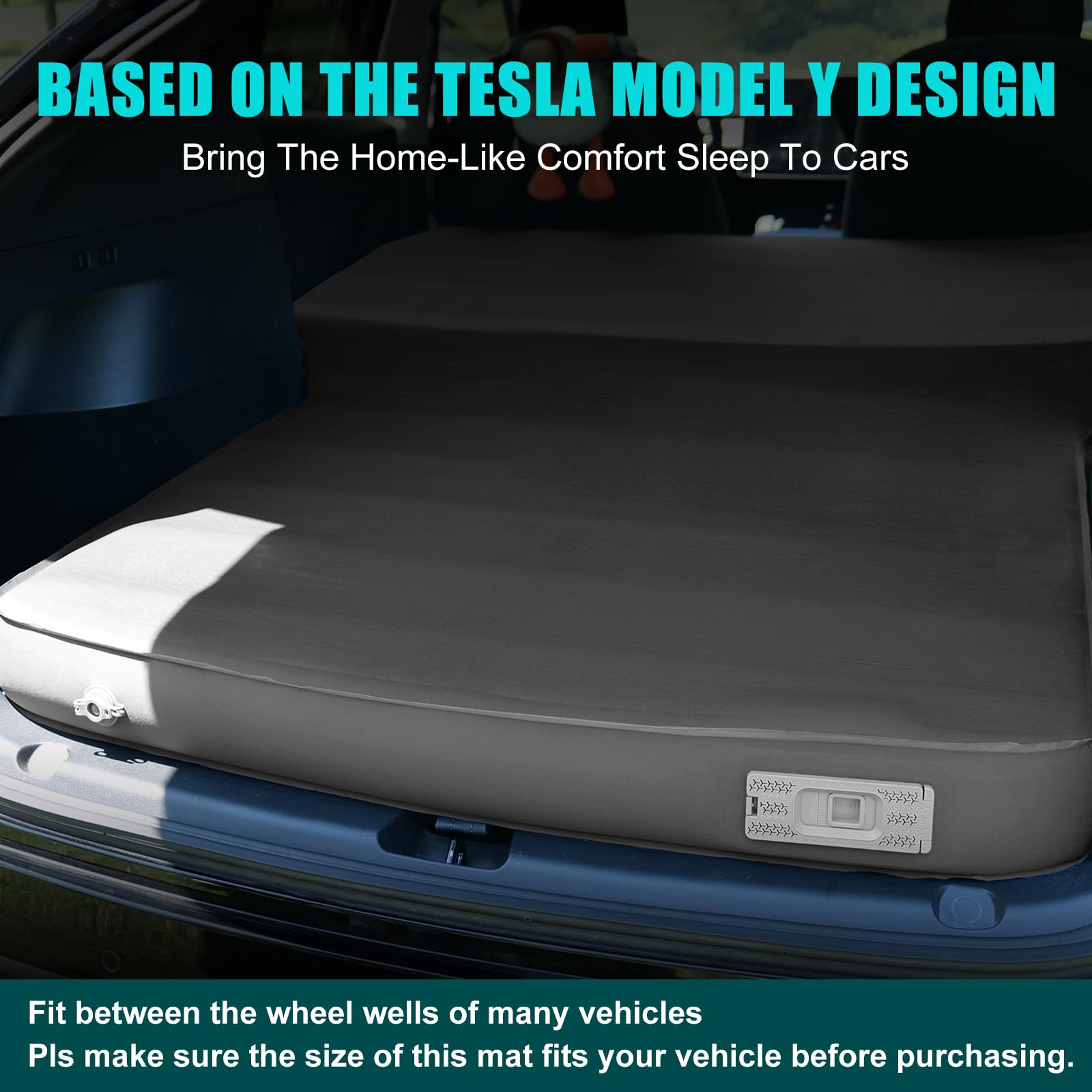 **Tesla Model Y Camping Air Mattress with Built-in Electric Pump - 3.93