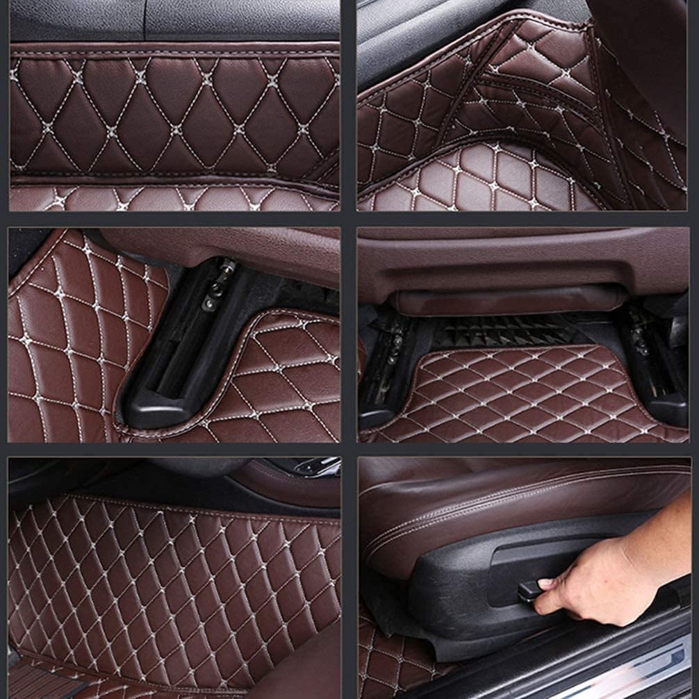 Premium Custom Car Floor Mats for Dodge Journey 2009-2018 - Luxury Leather, Waterproof, Non-Slip Full Coverage Floor Liners (Beige) - Perfect for All-Weather Protection & Interior Style Enhancement