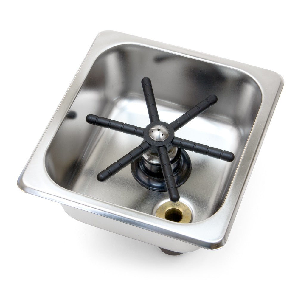 Espresso Parts Rinser - 6x6x2 Inch Commercial Coffee Machine Cleaning Pan for Baristas & Cafes - Perfect for Backflushing & Portafilter Rinsing