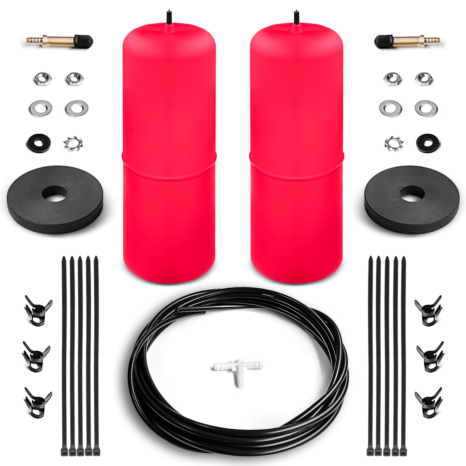 Heavy Duty Air Spring Bag Suspension Kit for 2009-2022 Ram 1500 & 1500 Classic Pickups - 1000 lbs Load Lift Leveling Air Ride Helper Spring Replacement - Perfect for Towing, Hauling & Off-Road Adventures