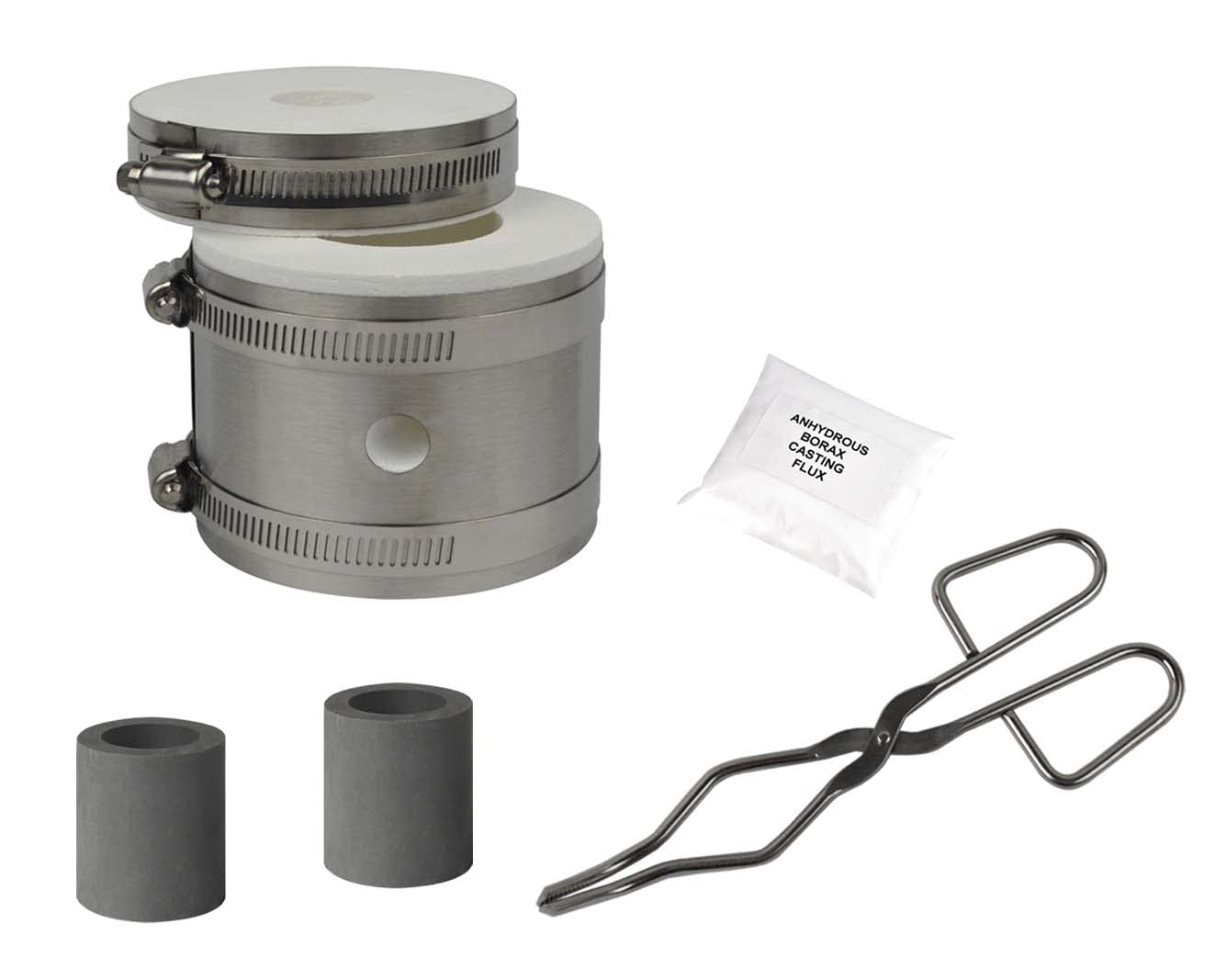 PMC Supplies LLC Mini PRO Propane Metal Melting Furnace Kit - Fast 5-10 Min Melting for Gold, Silver, Copper - Tabletop Jewelry Making, DIY Casting & Metalworking Tool - Perfect for Small Workshops & Home Foundry Projects