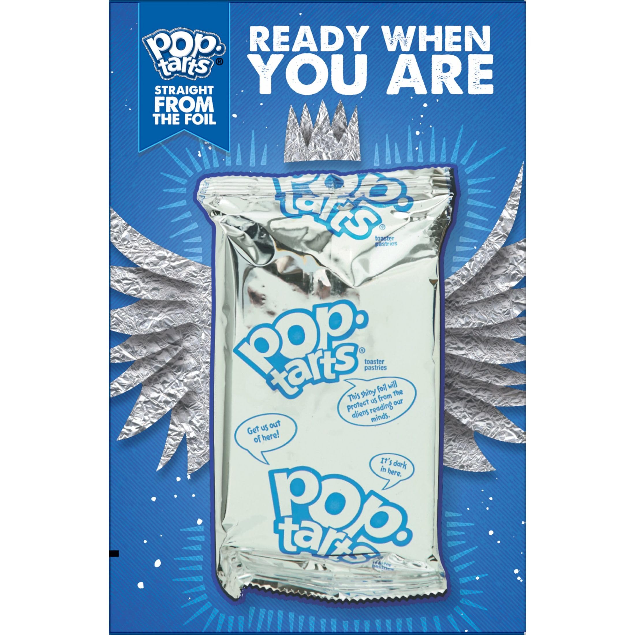 Pop-Tarts Frosted Blueberry Toaster Pastries - 64 Count | Breakfast Food, Kids Snacks, Quick Breakfast On-The-Go | Perfect for School Lunches, Office Snacks & Road Trips