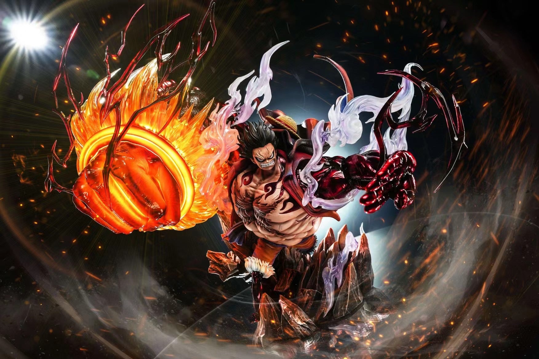 Reset Studio One Piece Luffy Gear Fourth King Kong Gun Action Figure - Perfect for Anime Collectors, Display, and Gift Giving
