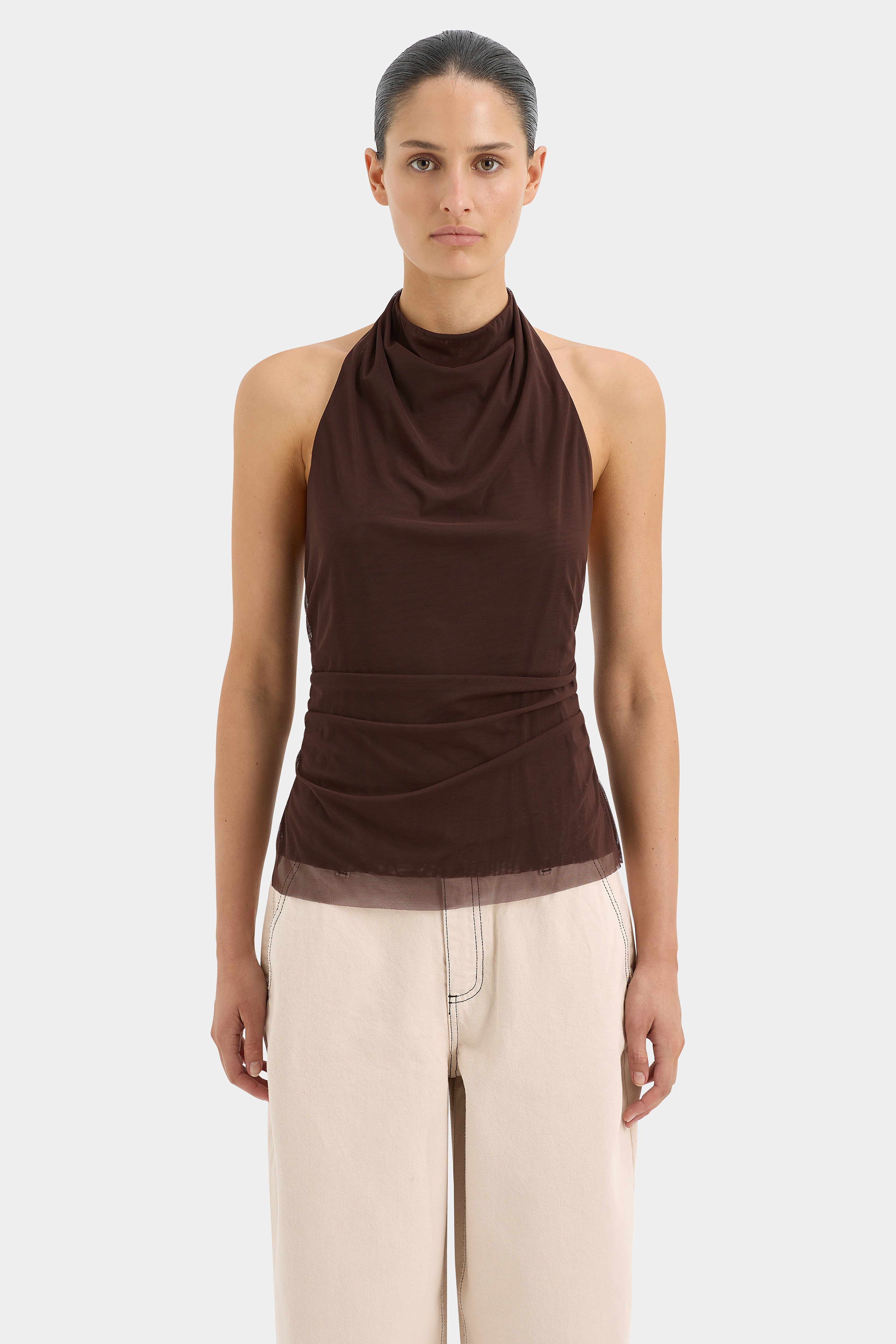 Jacques Mesh Halter Top for Women - Sexy Crochet Bralette Summer Beachwear - Perfect for Music Festivals, Vacations & Night Out