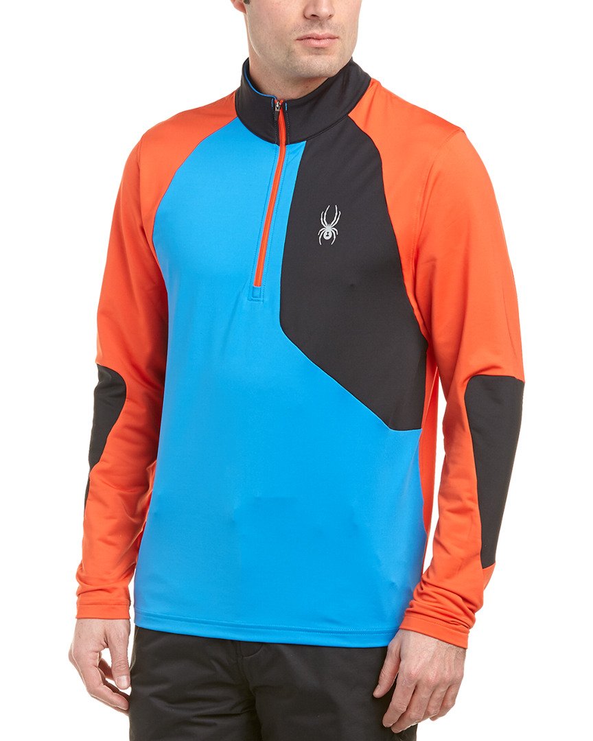 Spyder Men's Charger Thermastretch T-Neck Shirt - Warm Thermal Base Layer for Skiing, Snowboarding & Winter Outdoor Activities