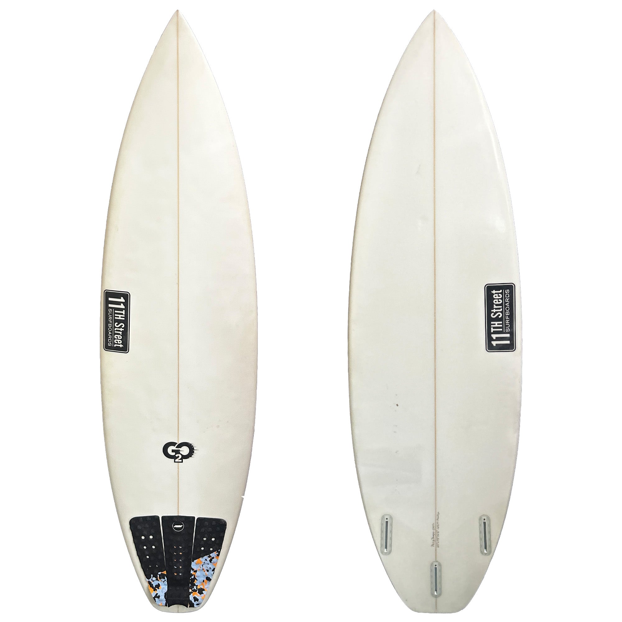 11th Street Surfboards Go2 6' Surfboard with Futures Fins - Perfect for Beginners & Intermediate Surfers | Beach, Wave Riding & Surf Training