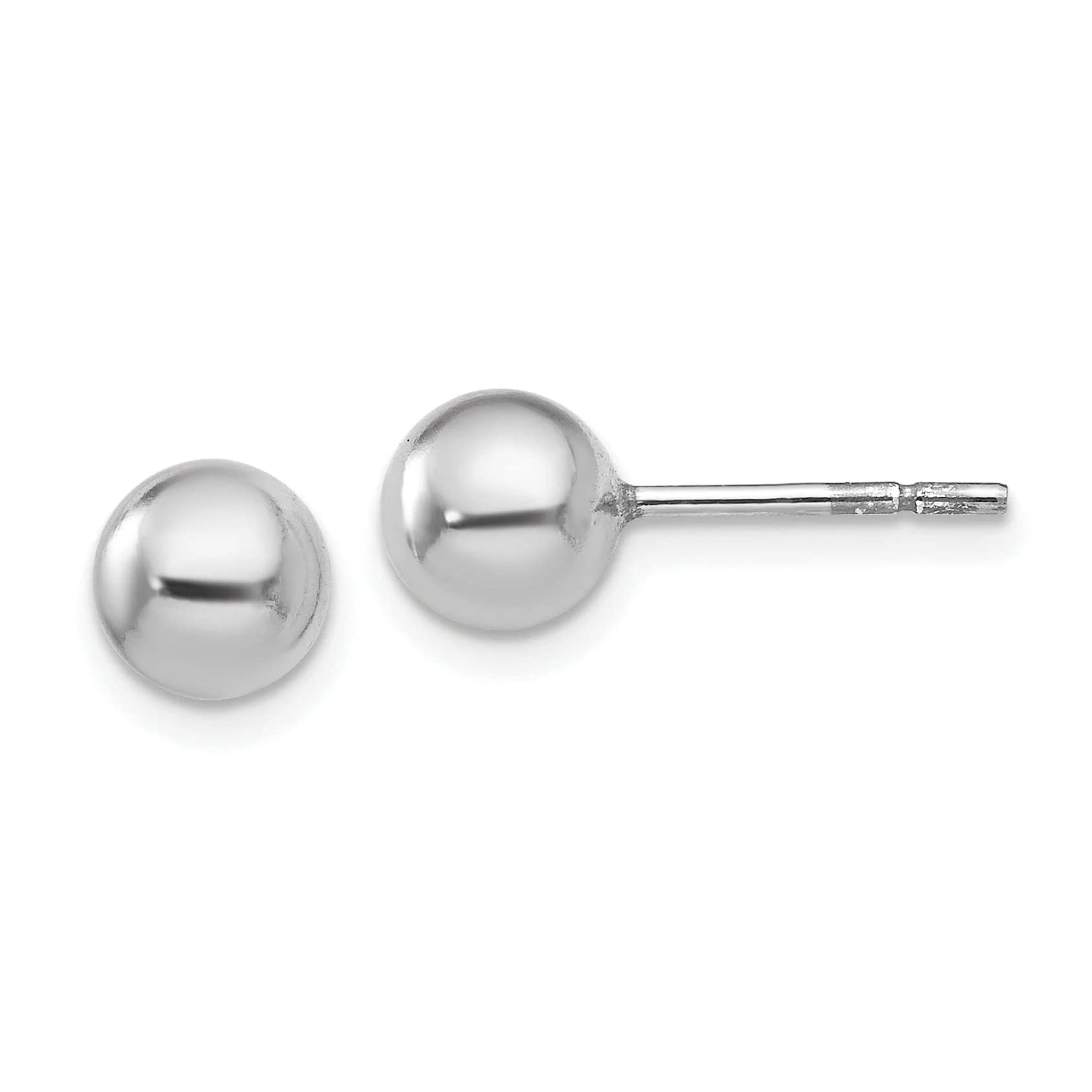Sterling Silver Polished Ball Post Earrings for Women - Hypoallergenic Minimalist Stud Earrings - Perfect for Everyday Wear, Office & Special Occasions