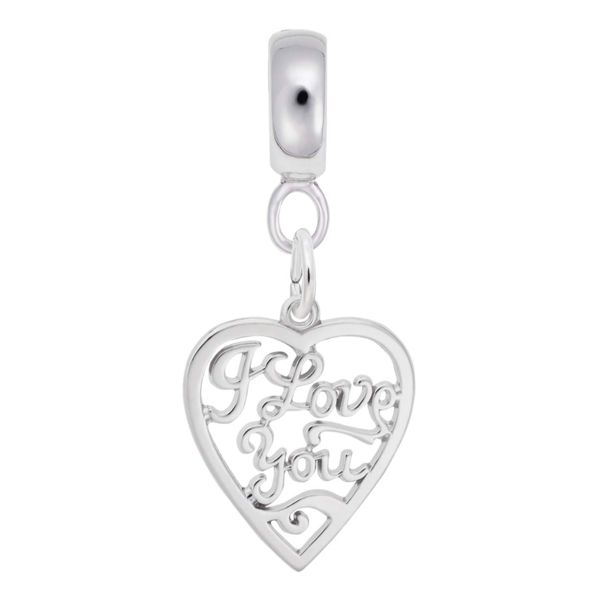 I Love You Charm Dangle Beads for Bracelets & Necklaces - Romantic Jewelry Making Supplies for DIY Gifts, Valentine's Day & Anniversary Presents