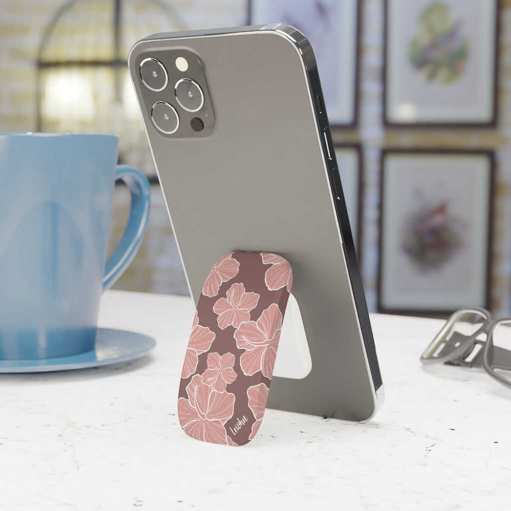 Hibiscus Dream Phone Grip - Non-Slip Phone Holder with Floral Design for iPhone & Samsung - Perfect for Commuting, Shopping & Outdoor Activities