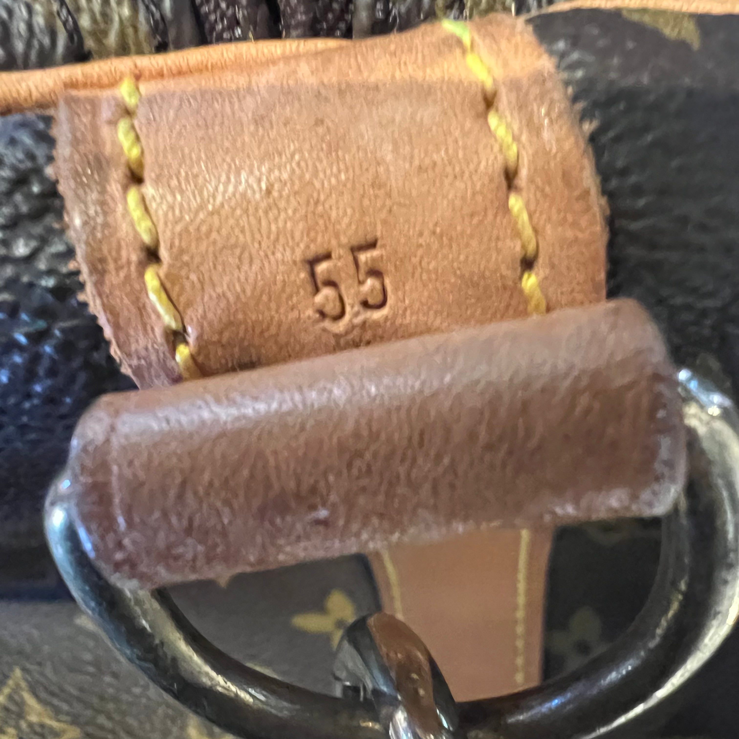 Authentic LOUIS VUITTON Keepall Bandouliere 55 Travel Duffle Bag - Luxury Monogram Canvas with Leather Trim - Perfect for Weekend Getaways & Business Travel