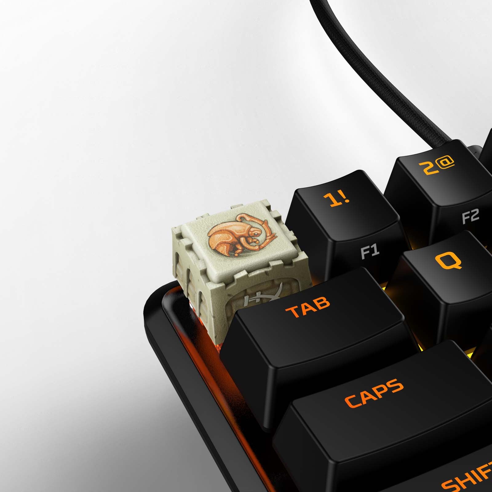 HX3D Guild Wars 2 Themed Mechanical Keyboard Keycap - Roller Beetle Design for Gaming Enthusiasts | Perfect for PC Gaming Setups and Collector Displays