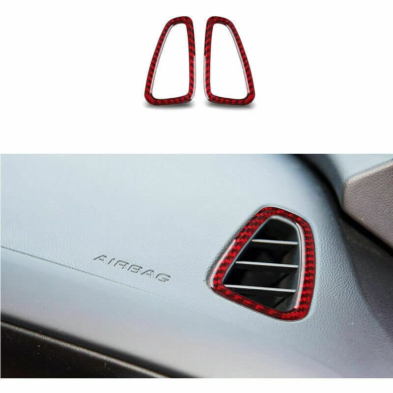 Premium Red Carbon Fiber Interior Accessories Kit for 2016-2020 Chevrolet Camaro | Dash Trim, Door Panels & Console Covers | Sporty Luxury Upgrade for Car Enthusiasts & Show Vehicles
