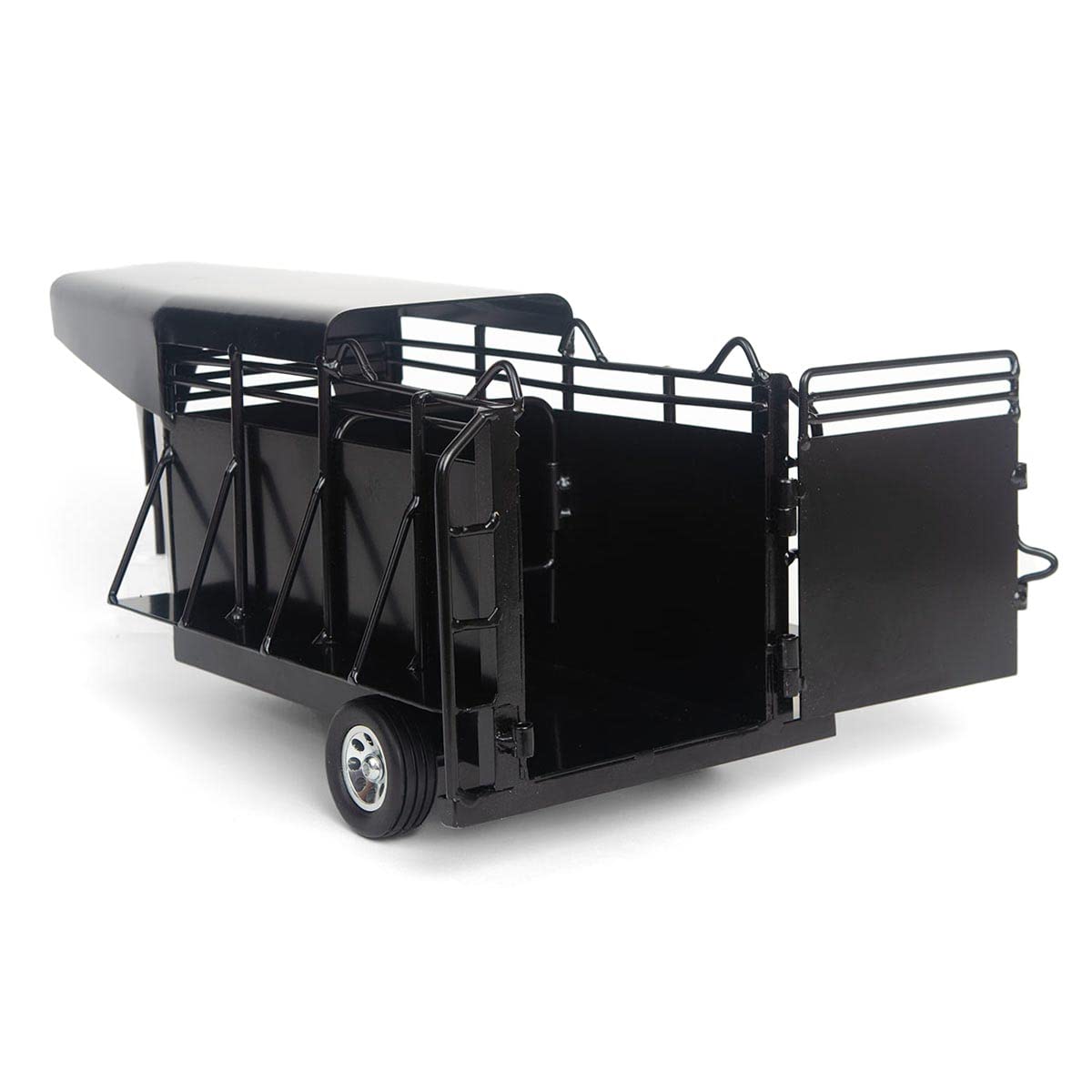 Little Buster Toys 1/16 Scale Black Gooseneck Semi Trailer Truck Model - Diecast Collectible for Display, Gifts & Truck Enthusiasts - Perfect for Home Office Decor, Birthday Presents & Model Car Collections