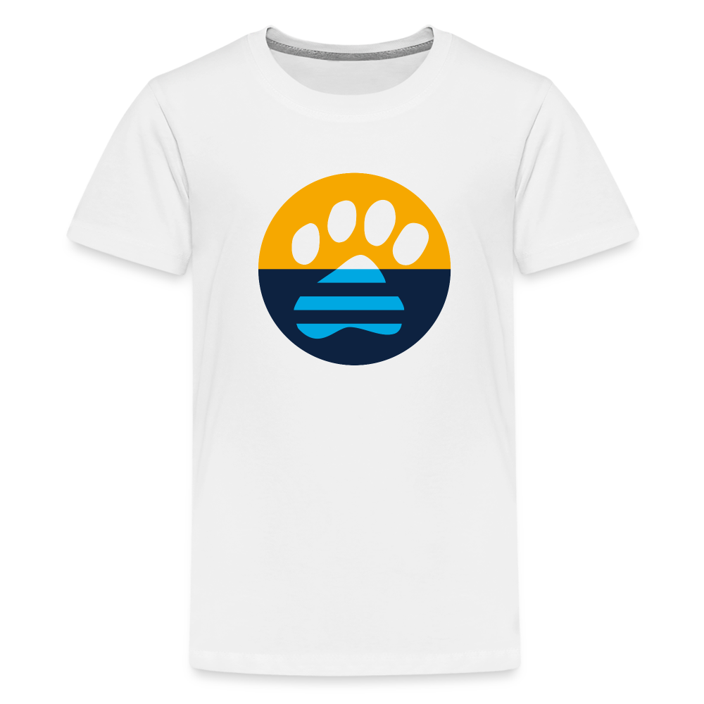 Premium MKE Flag Paw Kids' T-Shirt - Soft & Comfortable Cotton Tee for Boys & Girls - Perfect for School, Play & Family Outings