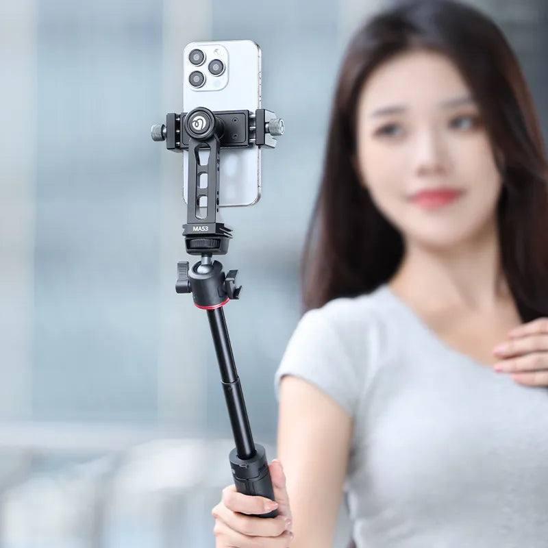 Ulanzi MA53 Arca Swiss Quick Release Phone Mount M028 - Compatible with iPhone, Samsung & Smartphones - Perfect for Vlogging, Photography & Travel Accessories