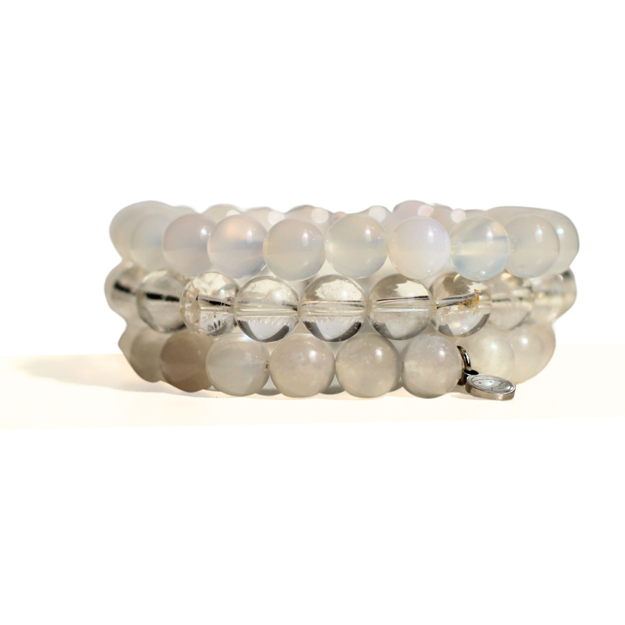 Sahasrara Crown Chakra Healing Bracelet Set - 7 Chakra Balancing Stone Beads for Meditation, Yoga & Spiritual Awakening - Perfect for Energy Cleansing & Mindfulness Practice