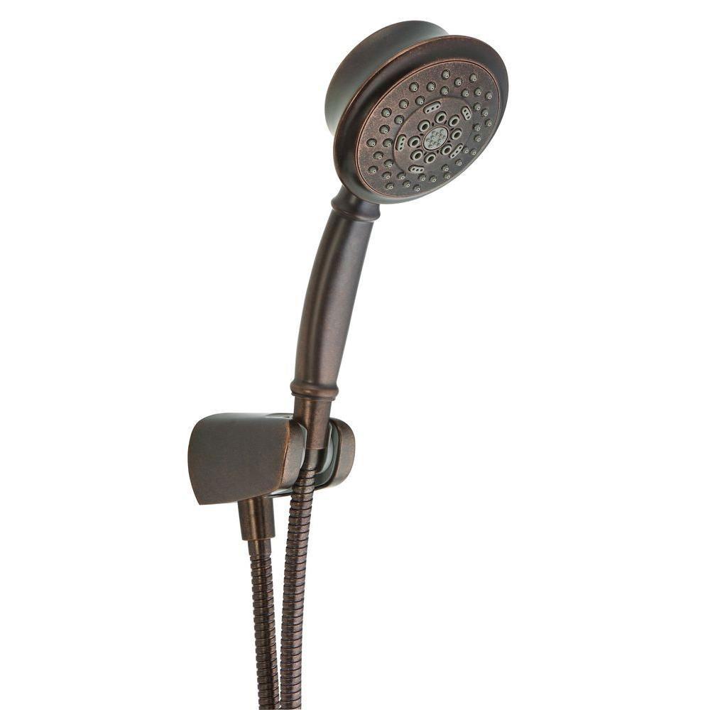 Danze Surge 5-Spray Handheld Shower with Hose in Tumbled Bronze - 634442 | Adjustable Massage Showerhead for Relaxation & Spa-Like Experience in Bathroom