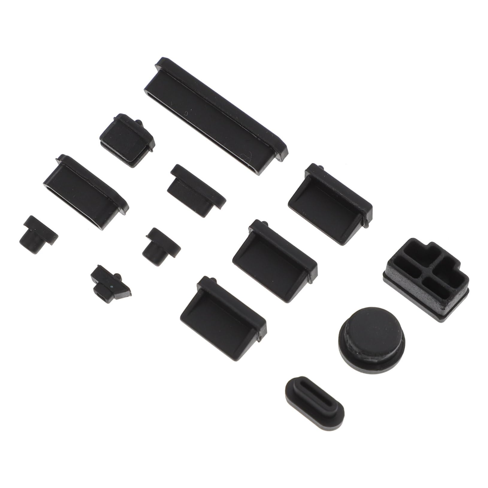 Veemoon Laptop Dust Plug Set - 12-Pack Silicone Port Covers for USB, HDMI, Audio Jack - Anti-Dust Protector for MacBook, PC, Desktop Computer - Perfect for Office, Home & Travel Use