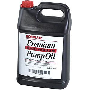 Robinair 13204 1 Gallon Premium High Vacuum Pump Oil - Ideal for HVAC Systems, Automotive AC Service & Refrigeration Equipment Maintenance