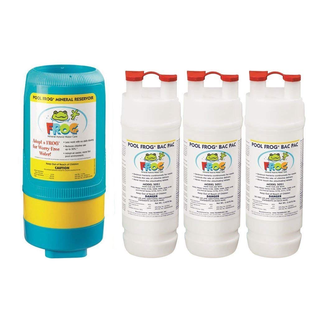 Pool Frog Mineral Reservoir 5400 Series for In-Ground Pools – Treats Up to 40,000 Gallons | Natural Swimming Pool Sanitizer System for Clean & Clear Water
