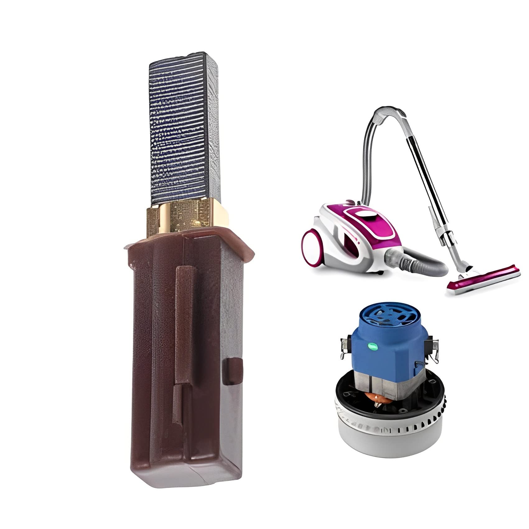 2 Pcs 2311480 Vacuum Cleaner Motor Carbon Brushes - Replacement for Part Numbers 333261 & 33326-1 - Compatible with Various Vacuum Models for Home and Office Cleaning