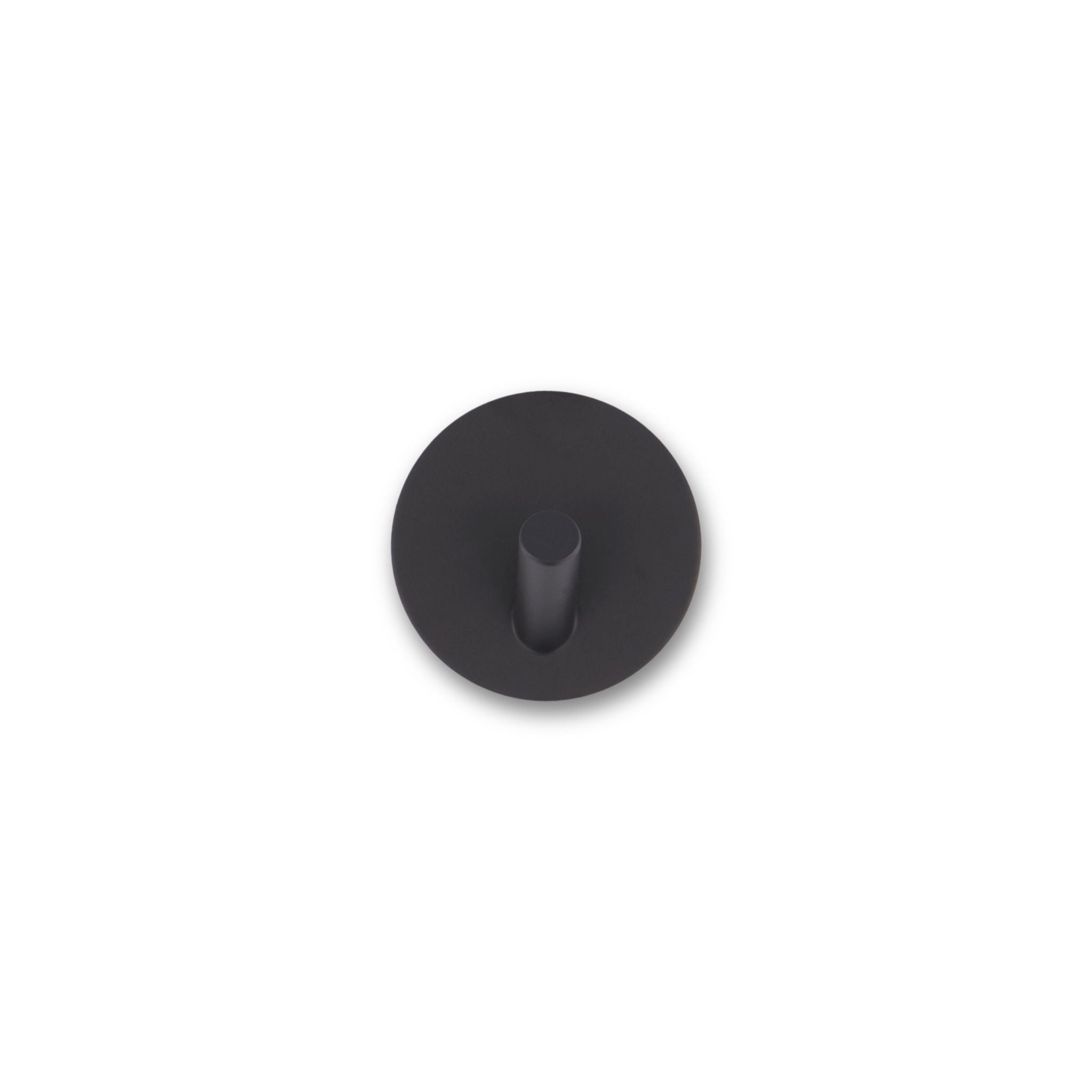 Self Adhesive Hooks - Black (3 Pack) - Heavy Duty Wall Hooks for Hanging Coats, Hats, Keys & Home Decor - No Drilling Required