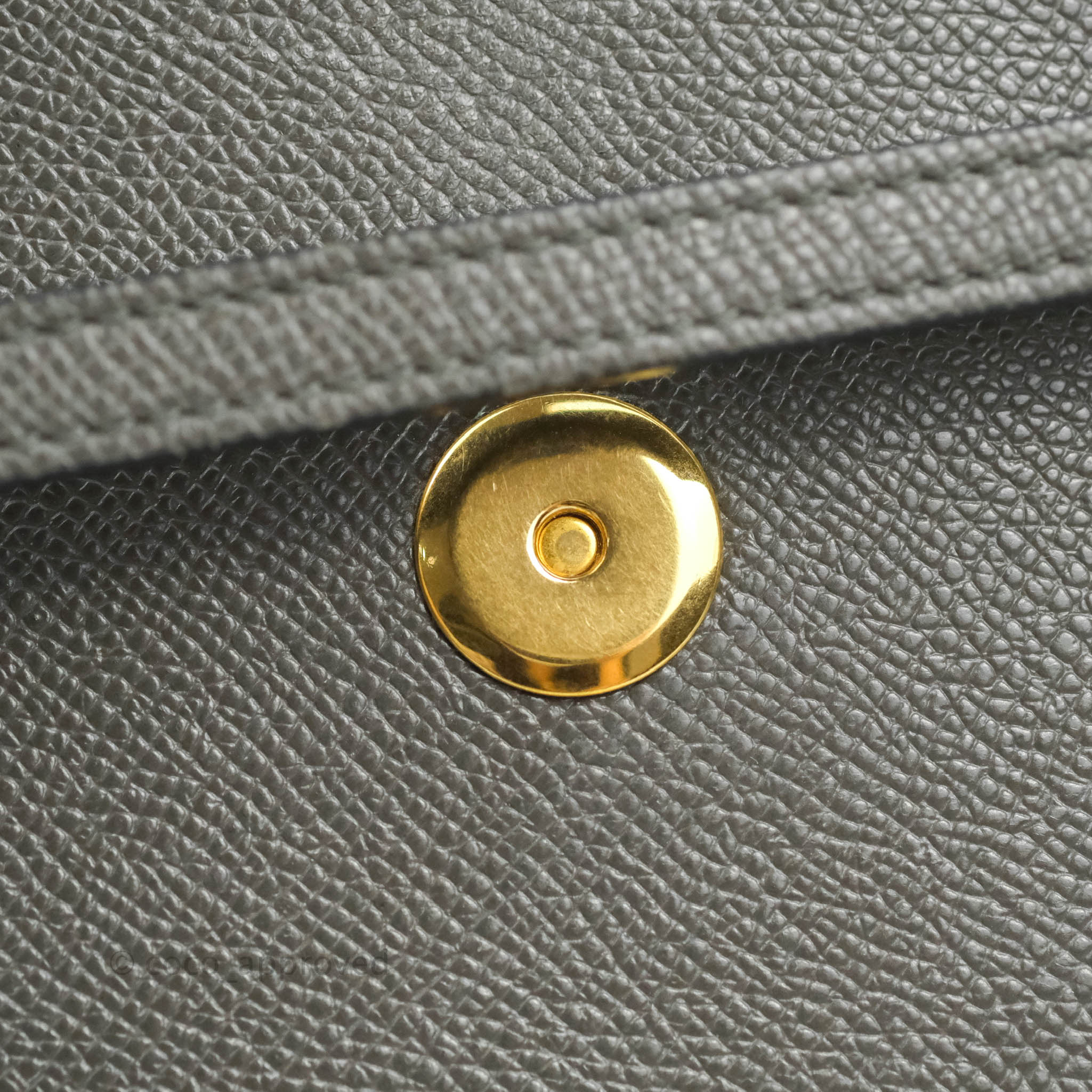 Celine Nano Belt Bag in Grey Grained Calfskin with Gold Hardware - Perfect for Everyday Use, Work & Travel