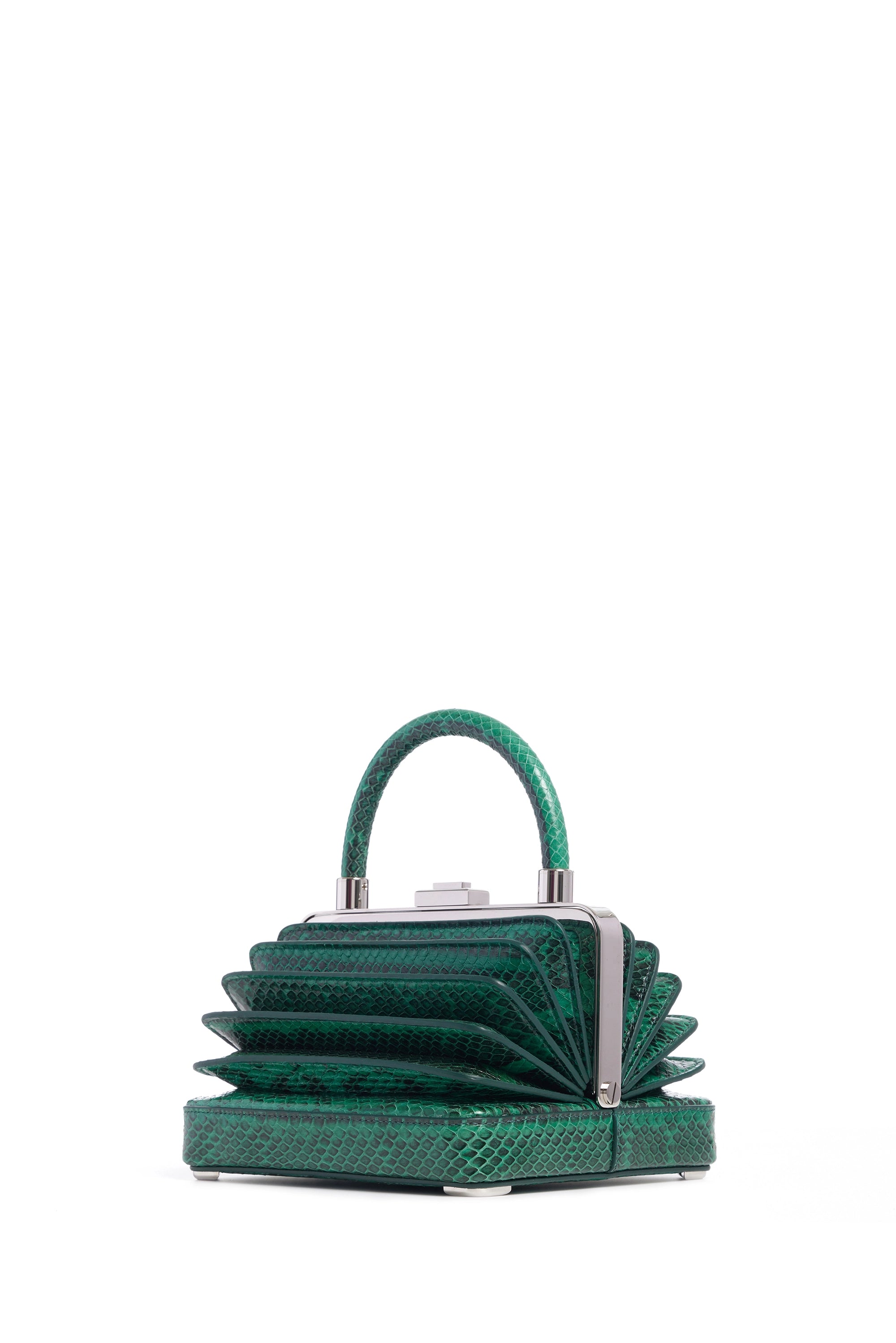 Stylish Small Diana Bag in Green Snakeskin - Perfect for Women's Everyday Use, Work, and Evening Out