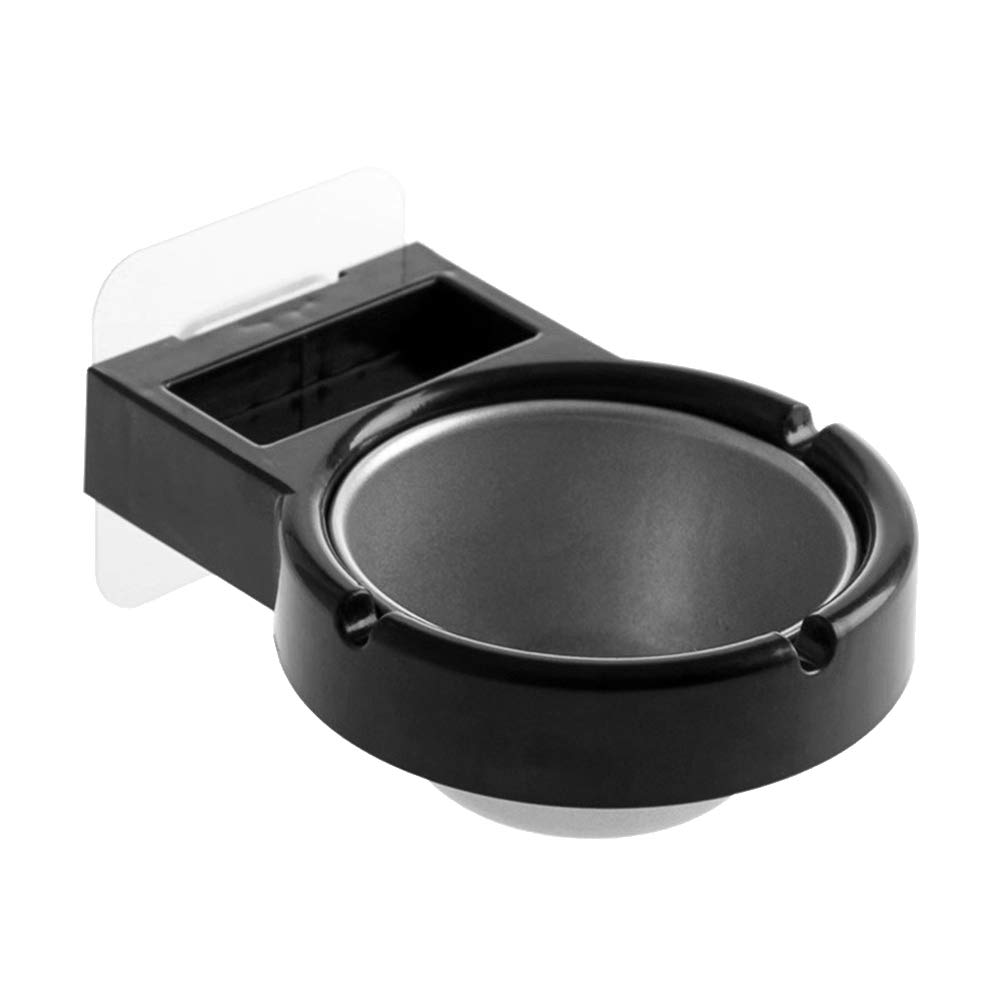 ARTIBETTER 1Pc Stainless Steel Wall Mounted Separable Ashtray - Creative Storage Rack for Home, Bathroom, Toilet & Restroom (Black) - Perfect for Indoor Smoking Areas, Office Lounges & Outdoor Patios