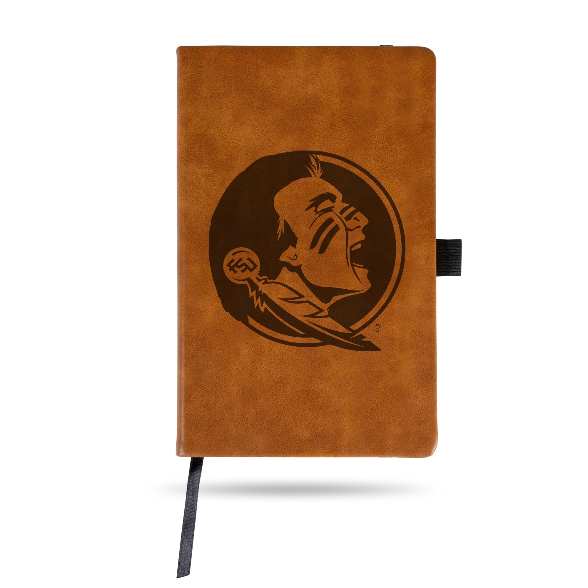Rico Industries NCAA Florida State Seminoles Brown Laser Engraved Small Notepad Journal - 8.25