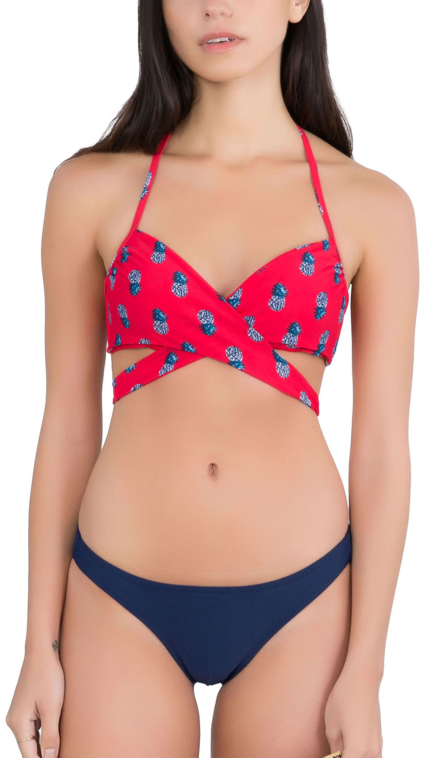 ToBeInStyle Women's Two-Piece Wraparound Halter Bikini Set - Sexy Swimwear for Beach, Pool & Summer Vacation | Adjustable Ties & Comfortable Fit