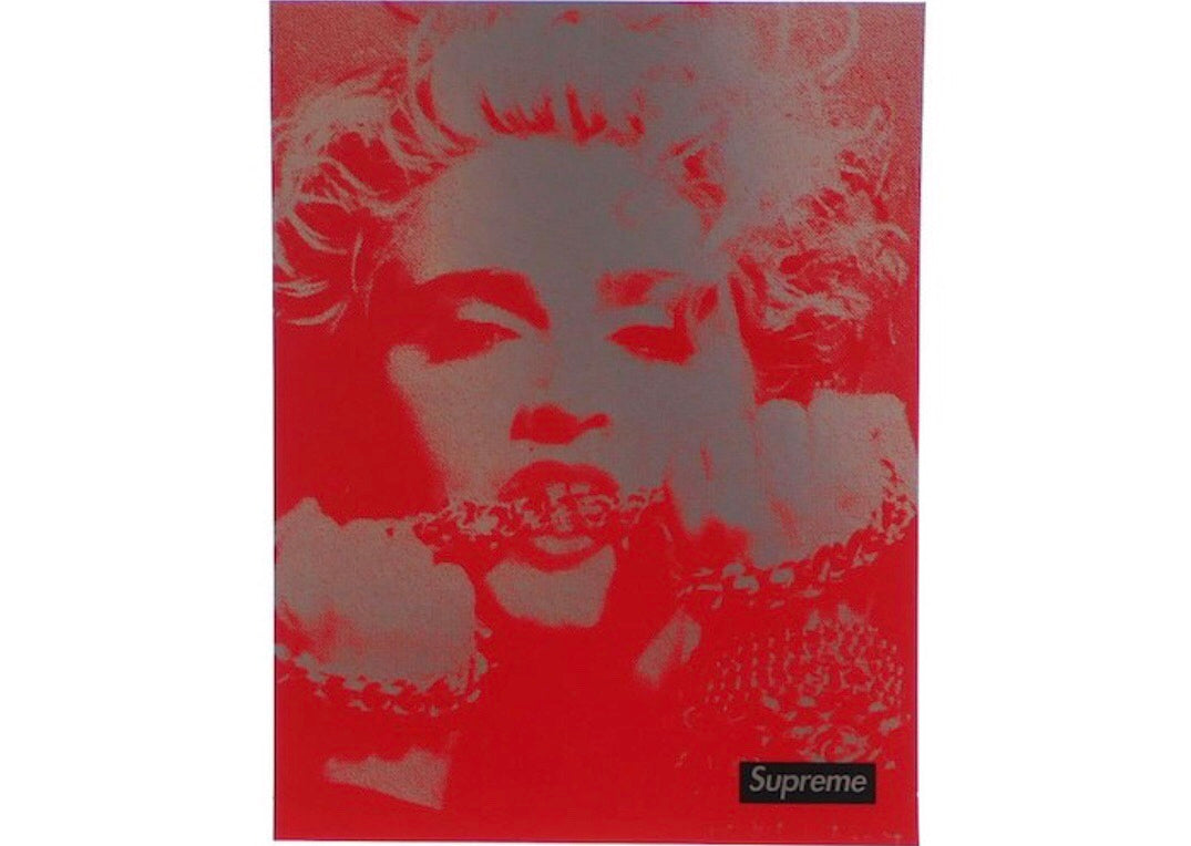 Supreme Madonna Sticker - Vintage Pop Art Decal for Laptops, Phones & Skateboards - Perfect for Music Fans & Streetwear Enthusiasts