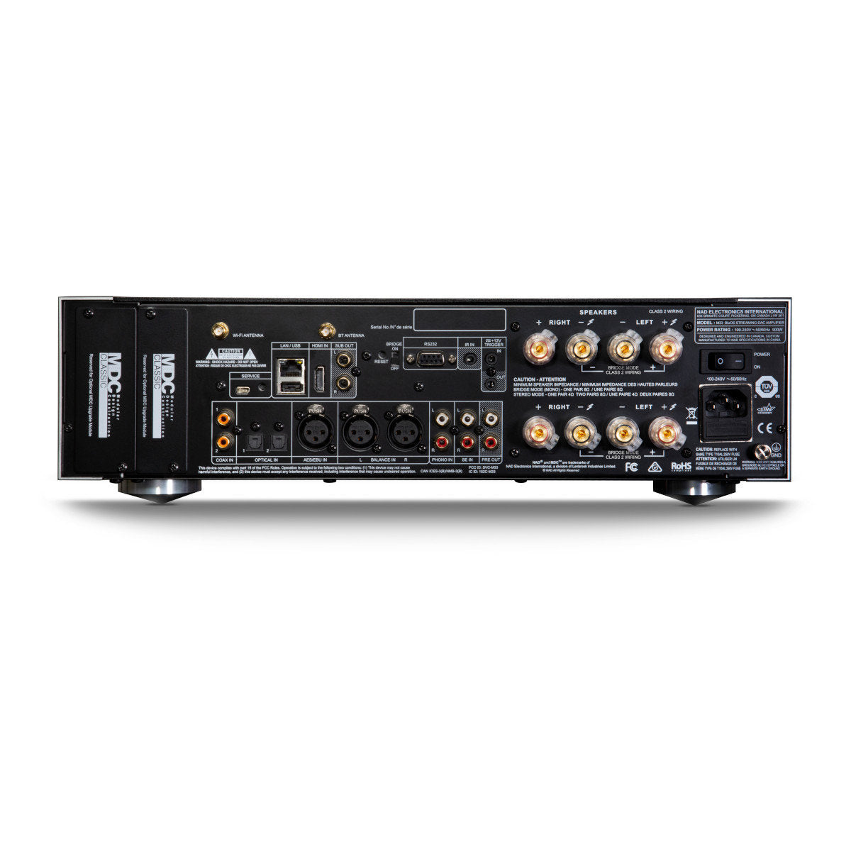 NAD Electronics M33 BluOS Streaming DAC Amplifier - High-End Wireless Audio System for Home Theater & Music Listening - Perfect for Audiophiles & Hi-Fi Enthusiasts