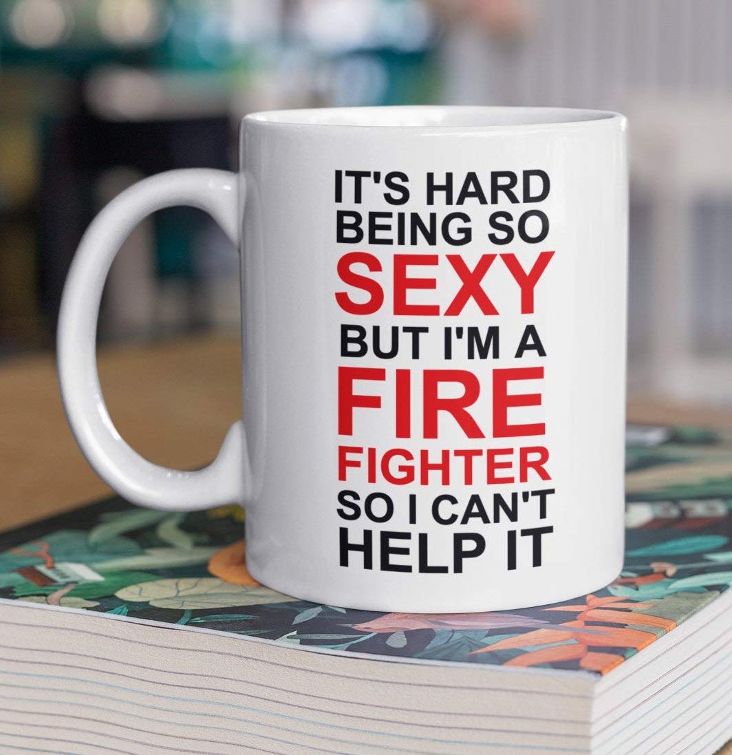 Funny Firefighter Coffee Mug - Unique Gift for Firefighters, Birthday, Graduation & Christmas - Perfect for Fire Station, Office & Home Use