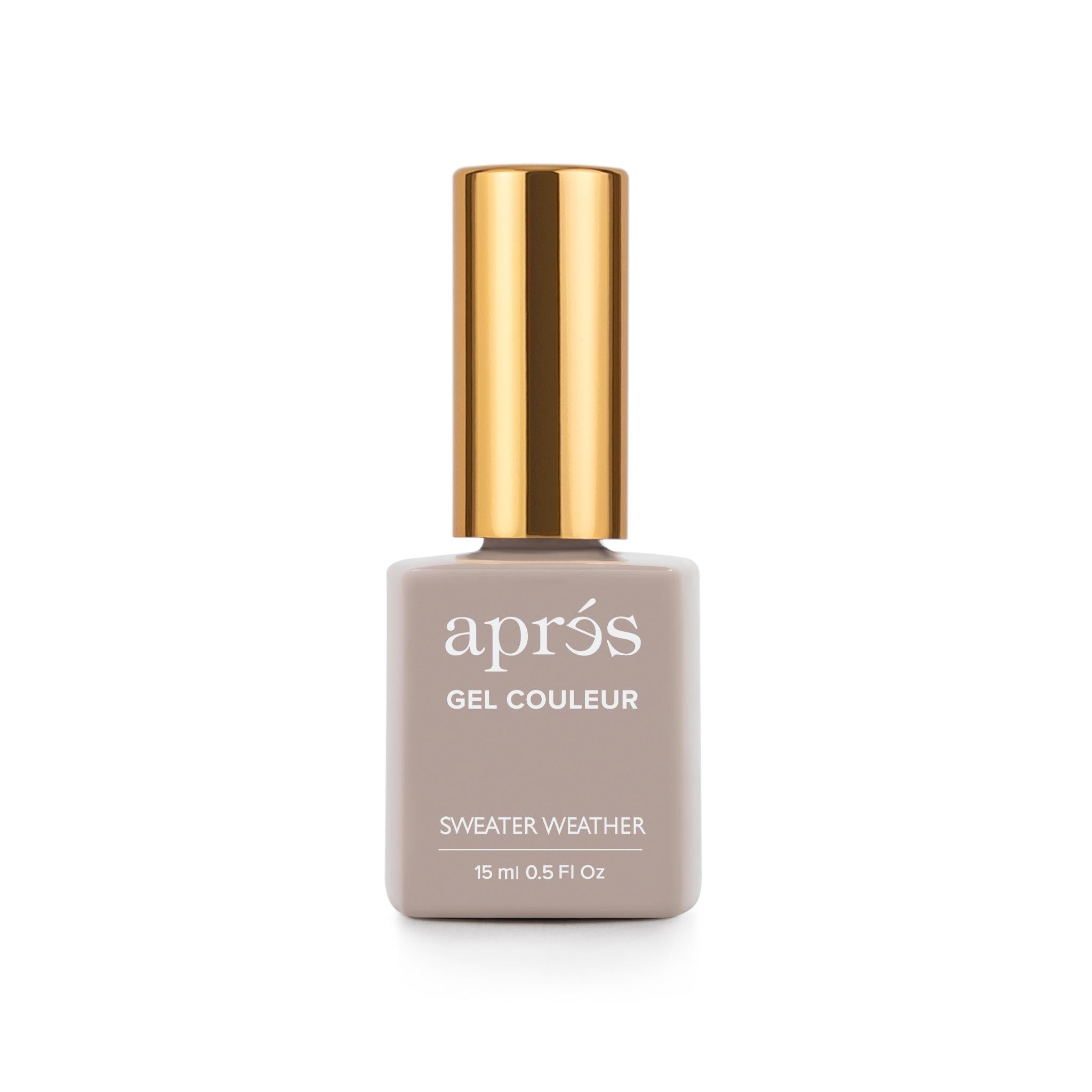 Apres Gel Nail Polish - Sweater Weather Fall & Winter Collection | Long-Lasting Gel Nail Color for DIY Manicures at Home | Perfect for Cozy Evenings & Holiday Parties